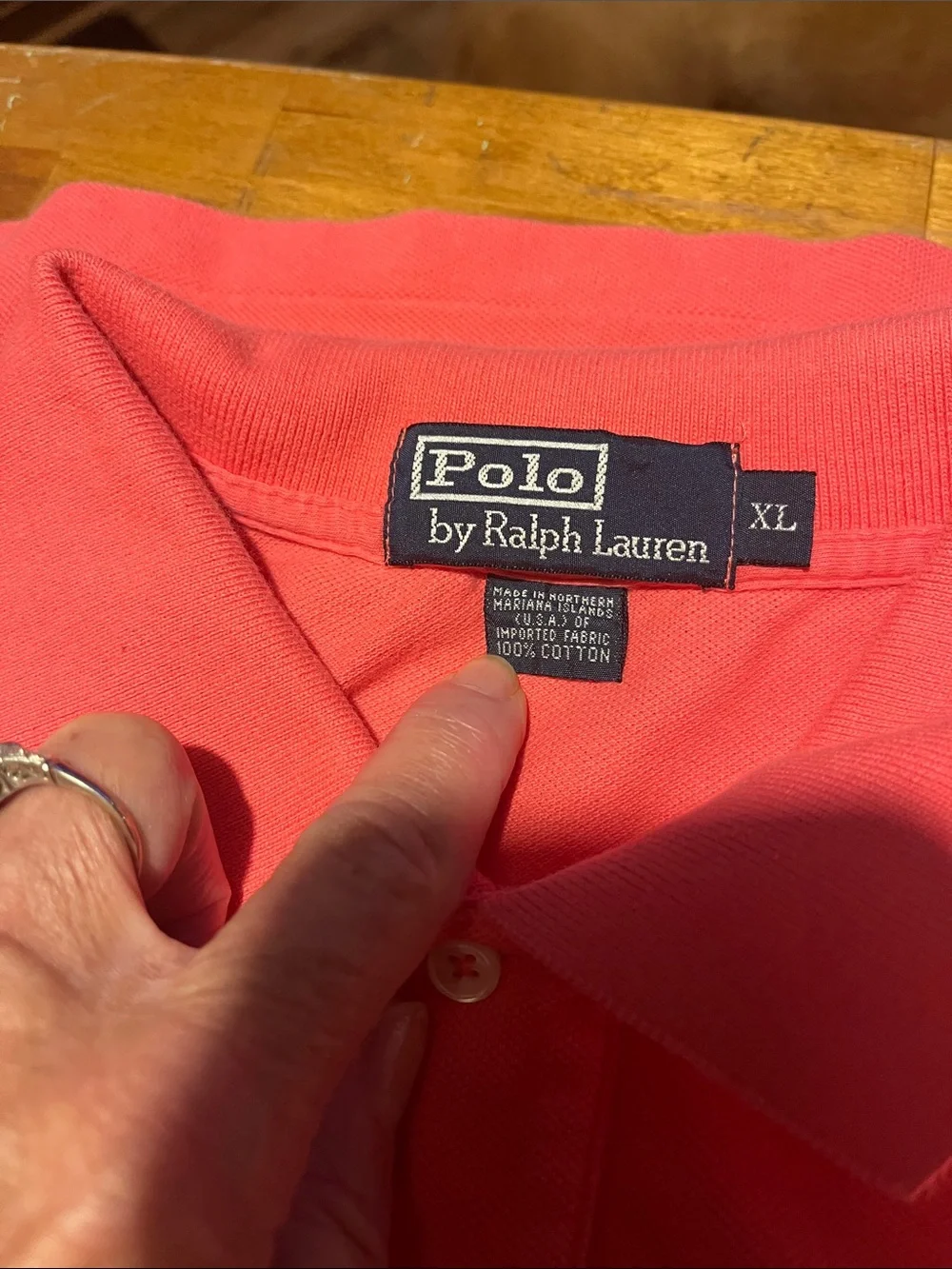 Polo by Ralph Lauren Men’s Polo with Blue Logo Short Sleeve Size XL